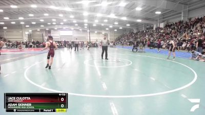 4-113 lbs Champ. Round 1 - Jace Culotta, John Handley vs Adam Skinner, Woodgrove High School