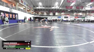 165 lbs Cons. Round 2 - Parker Robinson, Eastern Oregon University (OR) vs Diego Machado, St. Ambrose University