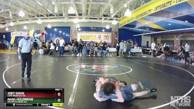 120 White 1st Place Match - Joey Davis, Lake Brantley Hs vs Nash Holdridge, Palmetto Ridge H.S.