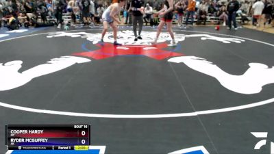 130-135 lbs Round 1 - Cooper Hardy, MT vs Ryder McGuffey, AK