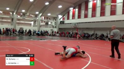 184 lbs Round Of 16 - Will Schany, Virginia Unattached vs Lance Armenta, UNC