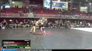 132 lbs Round 3 (8 Team) - Caydn Kucera, Columbus vs Drew Hollibaugh, Waverly