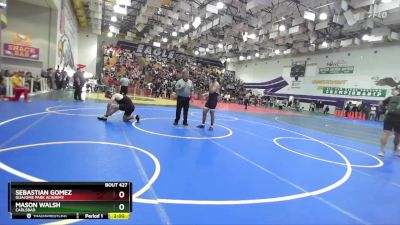 190 Boys Quarterfinal - Mason Walsh, Carlsbad vs Sebastian Gomez, Guajome Park Academy