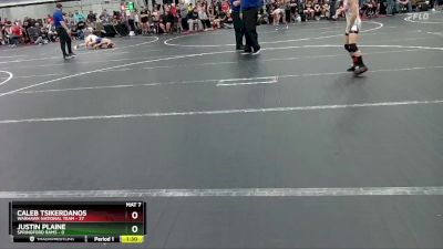 68 lbs Round 1 (4 Team) - Caleb Tsikerdanos, Warhawk National Team vs Justin Plaine, Springford Rams