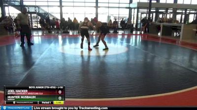 J-10 lbs Cons. Round 1 - Joel Hacker, Benton Community Wrestling Clu vs Hunter Nusbaum, Wrath