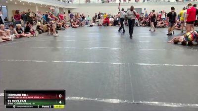 120 lbs Round 3 (4 Team) - TJ McClean, BHWC Florida Supreme vs Howard Hill, Applied Pressure X Kame Style