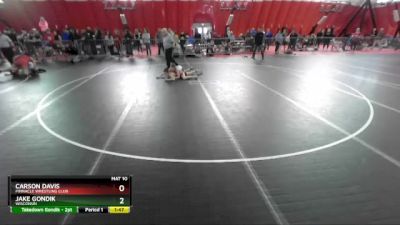 94 lbs Round 1 - Carson Davis, Pinnacle Wrestling Club vs Jake Gondik, Wisconsin