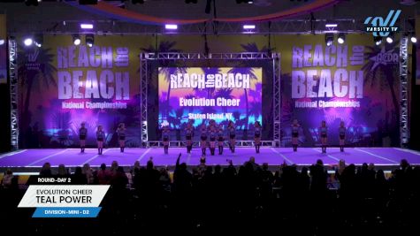Evolution Cheer - Teal Power [2024 L1 Mini - D2 Day 2] 2024 ACDA Reach the Beach Cheer Grand Nationals