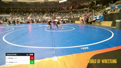 110 lbs Consi Of 8 #2 - Lucas Howe, Team Tulsa Wrestling Club vs Zayne Jones, Kraken