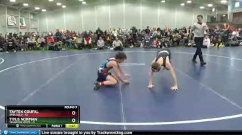 115 lbs Round 2 (6 Team) - Tayten Coufal, Iowa Gold vs Titus Norman, Tennessee White