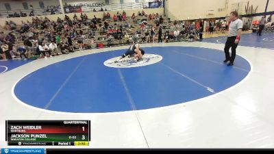 197 lbs Quarterfinal - Zach Weidler, Wartburg vs Jackson Punzel, Wheaton College