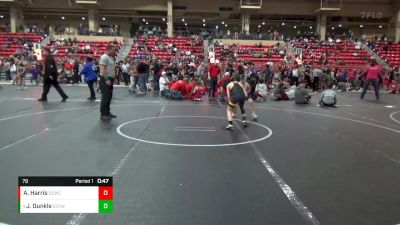 79 lbs 1st Place Match - Jackson Dunkle, Excelsior Springs Youth Wrestl vs Asher Harris, Ottawa County Wrestling Club