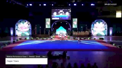 Flagler Titans [2020 Sideline Performance Cheer 1 - Peewee - Small Day 1] 2020 Pop Warner National Cheer & Dance Championship