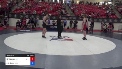 71 kg Cons 16 #2 - Benjamin Weader, Integrity Wrestling Club vs Joseph Jeter, Husky Wrestling Club