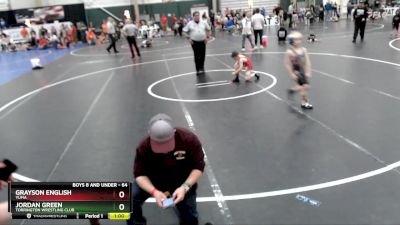 64 lbs Cons. Round 2 - Jordan Green, Torrington Wrestling Club vs Grayson English, Yuma