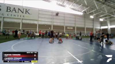 150 lbs Cons. Semi - Hunter Tsinigine, Utah vs Cameron Stewart, Team Prestige Wrestling