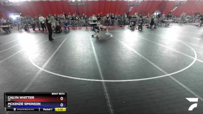 106 lbs Round 5 - Cailyn Whittier, WI vs McKenzie Simonson, WI