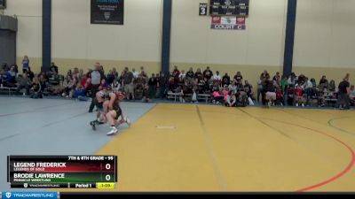 95 lbs Quarterfinal - Legend Frederick, Legends Of Gold vs Brodie Lawrence, PINnacle Wrestling