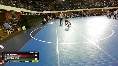 86 lbs Cons. Round 3 - Jaxton Kent, Sebolt Wrestling Academy vs Hunter Oliver, Iowa