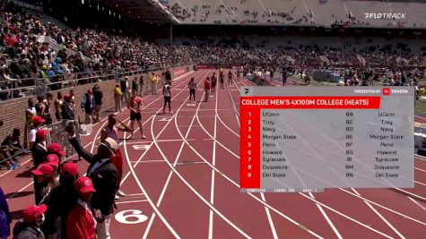 Men's 4x100m Relay College, Prelims 1