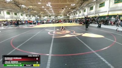 70 lbs Cons. Round 4 - Gunnar Morgan, Unattached vs Craig Berens, Shepherd Wrestling Club