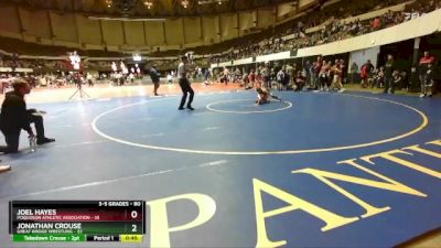 80 lbs Quarterfinal - Jonathan Crouse, Great Bridge Wrestling vs Joel Hayes, Poquoson Athletic Association