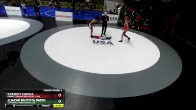 119 lbs Champ. Round 2 - Bradley Caygill, Daniel Cormier Wrestling Club vs Eliazar Bautista Baten, Sunnyvale Wrestling Club