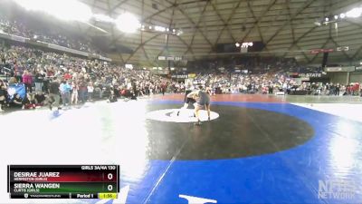 Girls 3A/4A 130 Quarterfinal - Desirae Juarez, Hermiston (Girls) vs Sierra Wangen, Curtis (Girls)