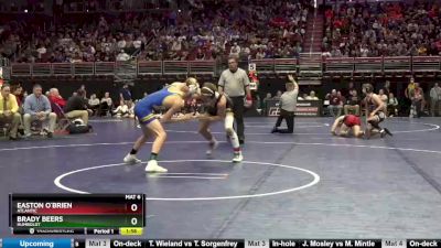 2A-138 lbs Champ. Round 1 - Easton O`Brien, Atlantic vs Brady Beers, Humboldt