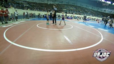 55 lbs Round Of 16 - Matthew "Boone" Jolley, Chickasha Youth Wrestling vs Colt Topping, Smith Wrestling Academy