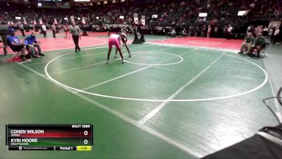 177 lbs Quarterfinal - Cohen Wilson, WHW2 vs Kyri Moore, Unattached