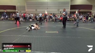 91 lbs Finals (8 Team) - Eli Kincaide, Indiana Outlaws vs Jacob Megan, BadBass