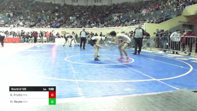 123 lbs Round Of 128 - Kale Fruits, Bristow vs Hugo Reyes, McAlester