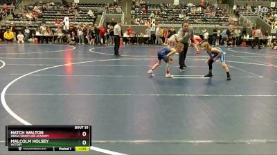 60 lbs Cons. Round 2 - Hatch Walton, Ubasa Wrestling Academy vs Malcolm Holsey, Victory