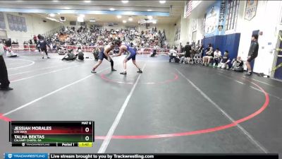 195 lbs Quarterfinal - Talha Bektas, Calvary Chapel-SA vs Jessiah Morales, Los Osos