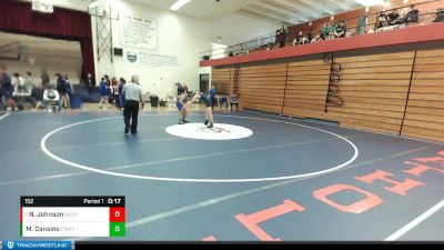 152 lbs 5th Place Match - Nathan Johnson, Kennedy Catholic vs Miguel Cansino, Federal Way