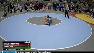 98 lbs Semifinal - Cooper Bain, Eastern Oregon Elite vs Gerardo Rodriguez, Hillsboro Mat Club