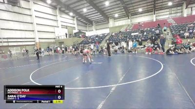 110 lbs Round 2 (3 Team) - Addison Polk, Oklahoma vs Sarai O`Day, Hawaii 2