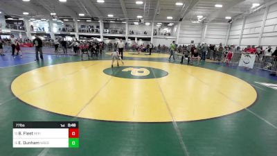 77 lbs Consi Of 8 #1 - Brayden Fleet, Refinery WC vs Eddie Dunham, Wrestlers Way