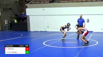 106 lbs Quarterfinal - Ayden Shaw-Jimenez, Golden Hawks Wrestling Club vs Elijah Valencia, Merced High School Wrestling