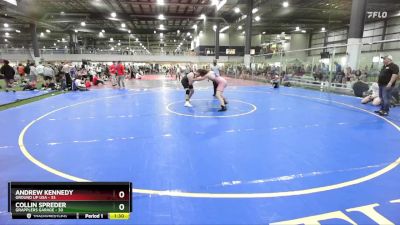 215 lbs Semis (4 Team) - Collin Spreder, GRAPPLERS GARAGE vs Andrew Kennedy, GROUND UP USA