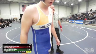 215 lbs Round 1 (3 Team) - Morris Wing, Gouverneur Sr HS vs Matthew Oosterom, Port Jervis Sr HS