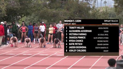 Women's 100m Open, Finals 5