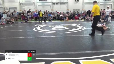 89 lbs Round 2 - Ana Mendoza, Metro All-Stars vs Kenlynn Nau, Lady Pitbulls