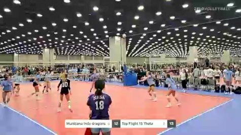 Municana Indy dragons 15-1 vs Top Flight 15 Theta - 2022 JVA World Challenge presented by Nike - Expo Only