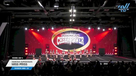 Famous Superstars - MISS PRISS [2024 L1 Mini - D2 Day 2] 2024 Cheer Power Grand Nationals