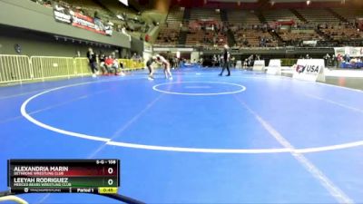 108 lbs 1st Place Match - Leeyah Rodriguez, Merced Bears Wrestling Club vs Alexandria Marin, Dethrone Wrestling Club