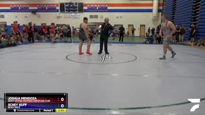 285 lbs Cons. Round 1 - Joshua Mendoza, Heavy Hitting Hammers Wrestling Club vs Schey Huff, Beach Boyz