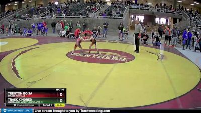 43 lbs Cons. Round 3 - Trask Kindred, Knappa Kids Wrestling/Knappa M vs Trenton Boisa, Culver Mat Club