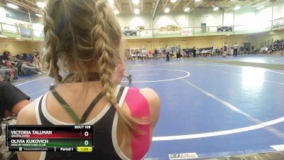 68-76 lbs Round 2 - Olivia Kukovich, Apache Wrestling Club vs Victoria Tallman, Unaffiliated